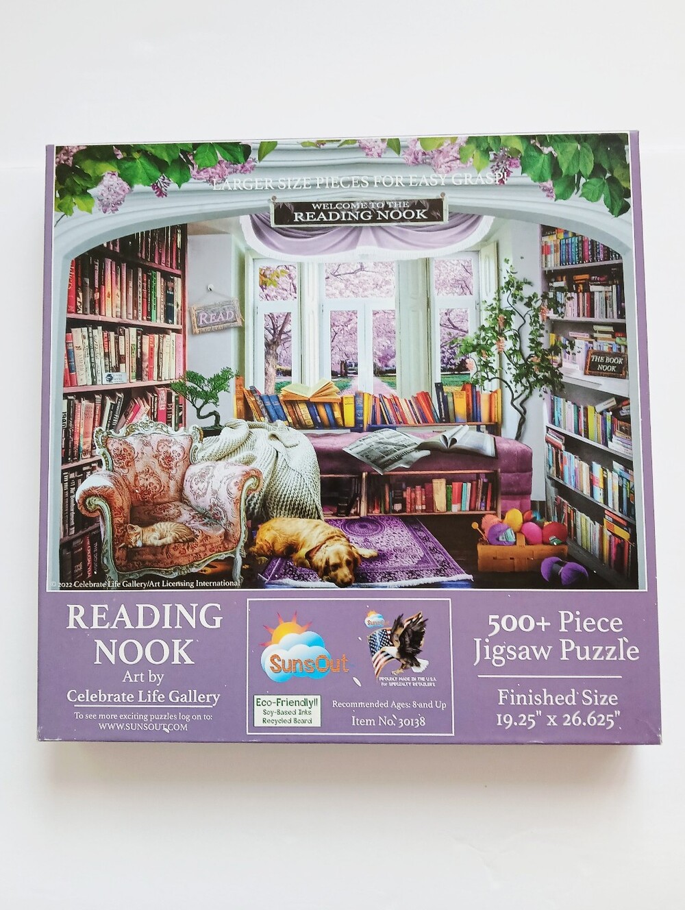 Reading Nook 500-piece puzzle by SunsOut
